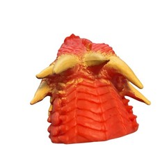 Schylling Red Fire Breathing Dragon Hand Puppet super stretchy latex free