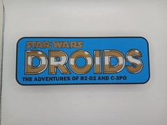 Retro Droids star wars logo lightbox sign for vintage DROIDS Star Wars display