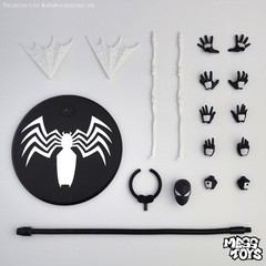 US!!!! Mess Toys Symbiote Parker Venom Black Spider-man Action Figure Boxed Gift