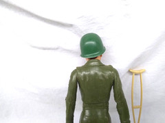 1965 Louis Marx Toys Soldier Moving Arms Legs Hats Boots Accessories Vintage
