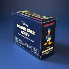 BE@RBRICK DONALD DUCK & GOOFY 2PCS SET Figure Bearbrick Medicom Toy New Box