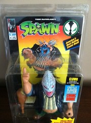 Spawn Clown AF w/Comic Book and Violator Monster Head AF MOC Still Sealed 1994!!
