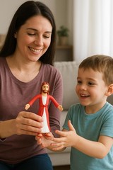 NJ Croce 6.5″ Jesus of Nazareth Poseable Figure, Bendable Toy, Religious Gift,
