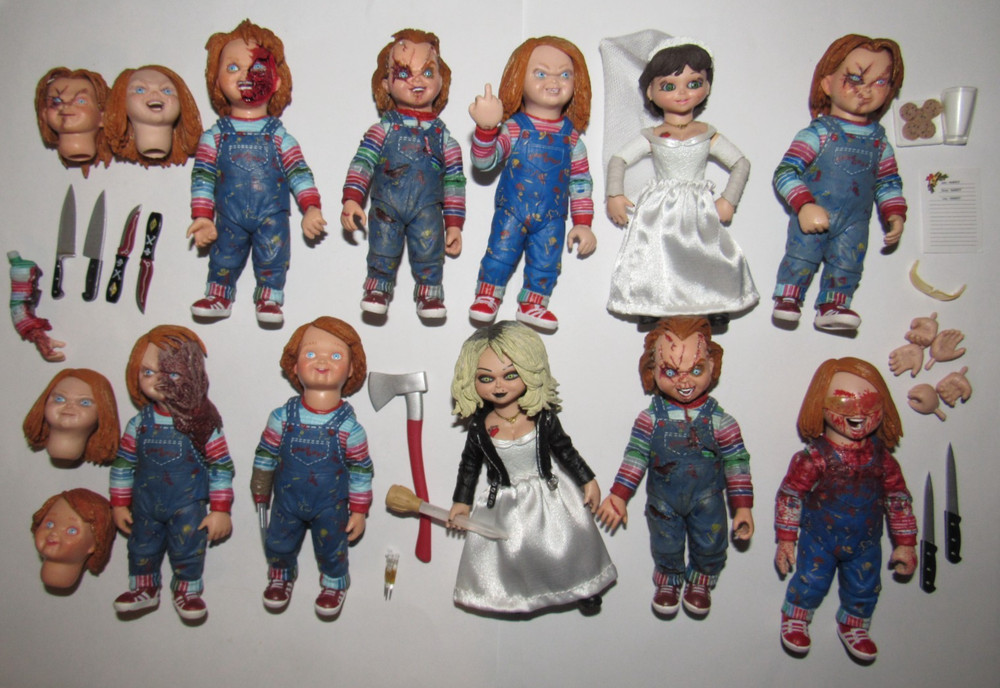 Neca Ultimate Chucky lot of 10 figures Bride of Chucky Childs Play action figure
