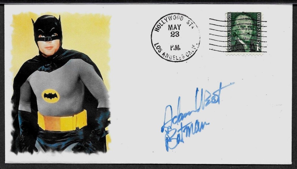 Batman Adam West Featured on Ltd Edition Collector’s Envelope Repr Autograph 987
