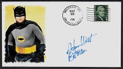 Batman Adam West Featured on Ltd Edition Collector’s Envelope Repr Autograph 987