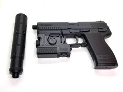 MGS1 SOCOM MK23 C Pisol Moving slide & trigger 1:1 Prop Cosplay Costume