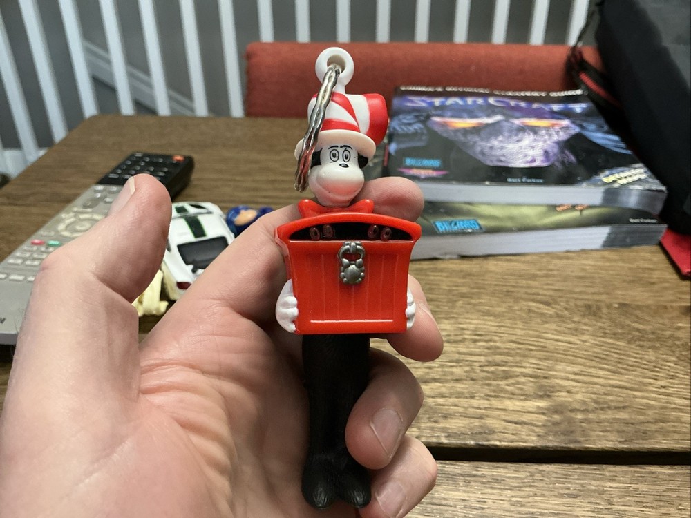 Dr. Seuss Cat in the Hat Keychain Keyring 5 Inches