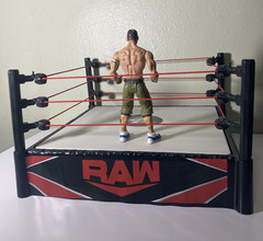 Mattel WWE RAW Smackdown Wrestling Ring Arena Spring Loaded 2010 Toy Playset
