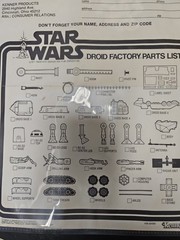 Star Wars 1979 Droid Factory parts all original Kenner