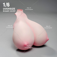 1:6 Female Bust Cover Pale Super Large Breast Model For 12” PH TBL Figure Body