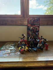 Blokees Transformers LOT Figure Set Starscream, Dark Optimus, + Cards/Weapons