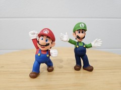 World Of Nintendo Mario & Luigi Collectible Figures Video Games Super Mario Lot