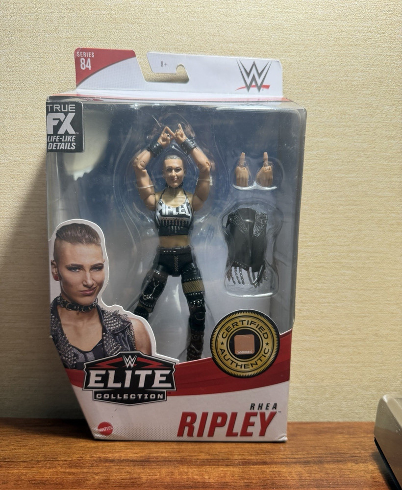 WWE Elite Collection Series 84 Rhea Ripley Action Figure Boxed w/ Jacket