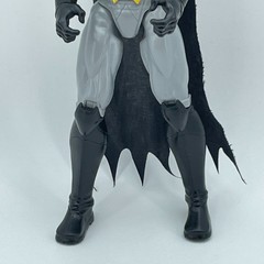 DC COMICS Batman Action Figure Gray Black Cape Yellow Belt Poseable 12in 67800