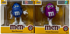 Set of 2 Purple & Blue M&M’s Character Figures MetalFigs Brand New Rare Jada NEW