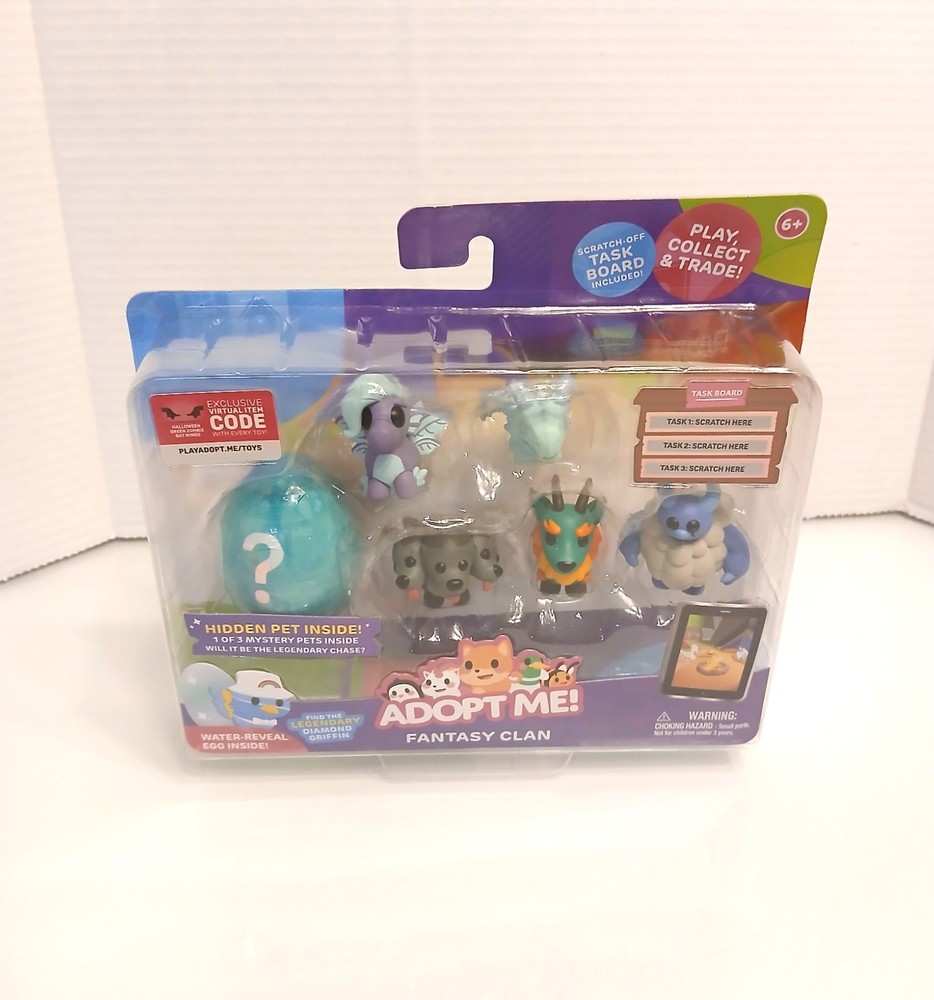 Adopt Me! Fantasy Clan Figures With Exclusive Virtual Item Code 7 Piece Set