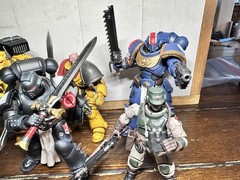 Joytoy Warhammer 40K Lot Imperial Fists Guard Black Templars Cadian Titus Marine