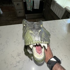 Vintage 1996 Jurassic Park The Lost World T-Rex Rubber Hand Puppet No Sound