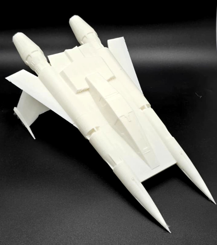 Buck Rogers Starfighter Jet White 12 x 4 inches Display Prop & Fantasy