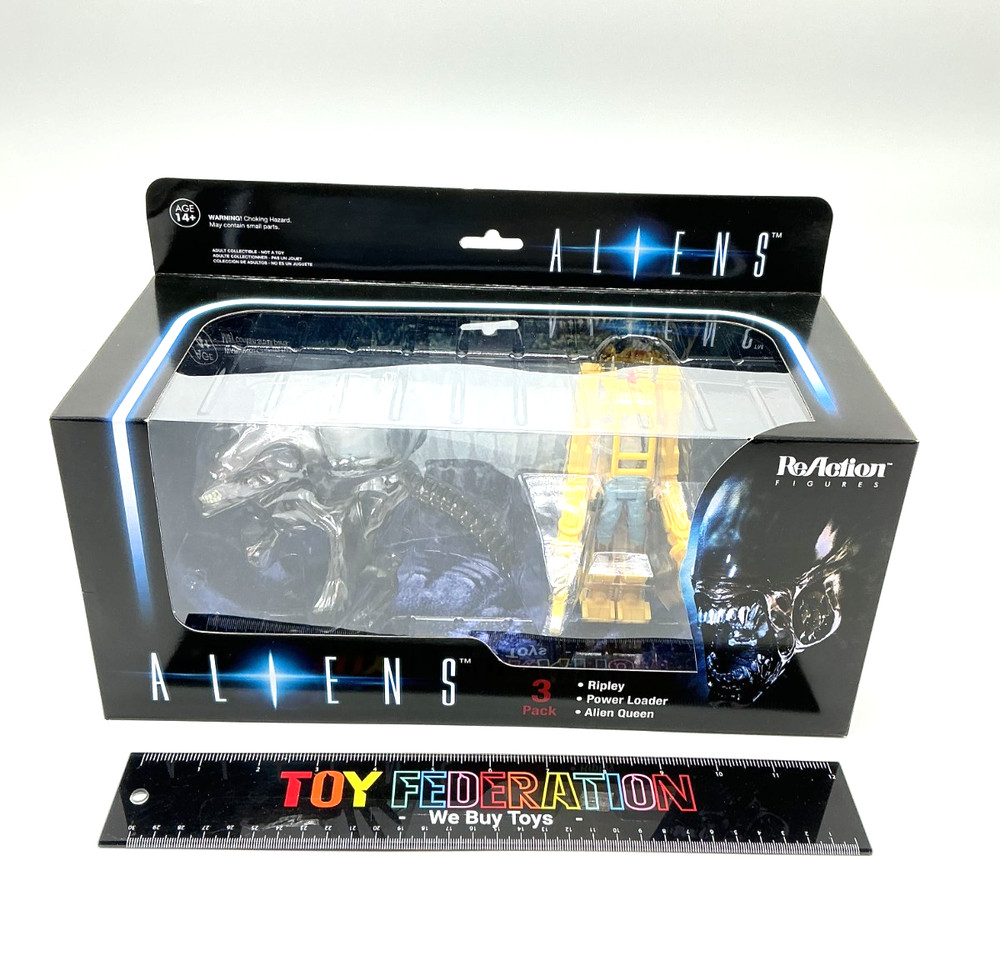 Funko ReAction 3-Pack Aliens RIPLEY, POWER LOADER & ALIEN QUEEN