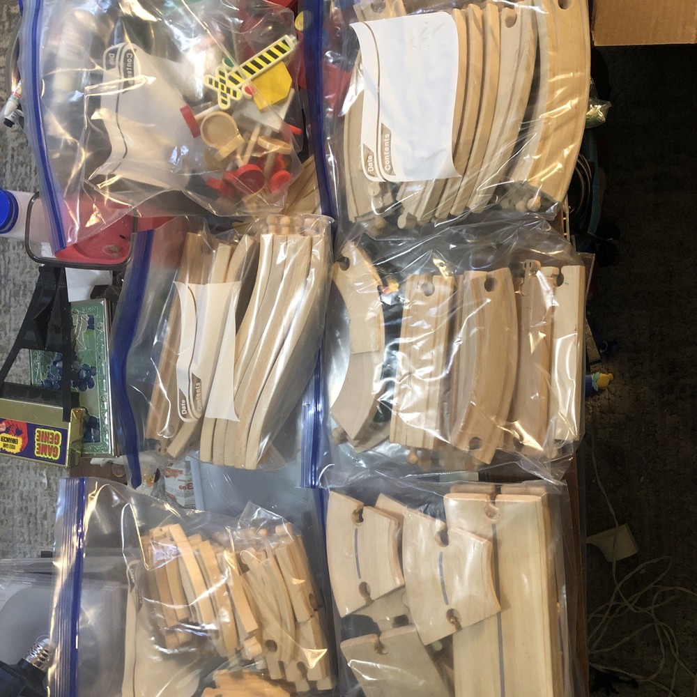 Lot Of About 70 Track Pieces And 20 Additional Train Accessories Parts Used