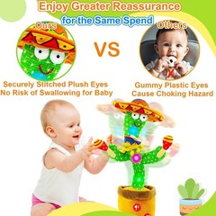 Interactive Singing & Mimicking Cactus Toy – Perfect Baby Gift for All Occasions