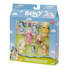 Bluey Neighborhood Friends 8 Pack, 2-2.5 Inch Articulated Figures, Toys for Kids