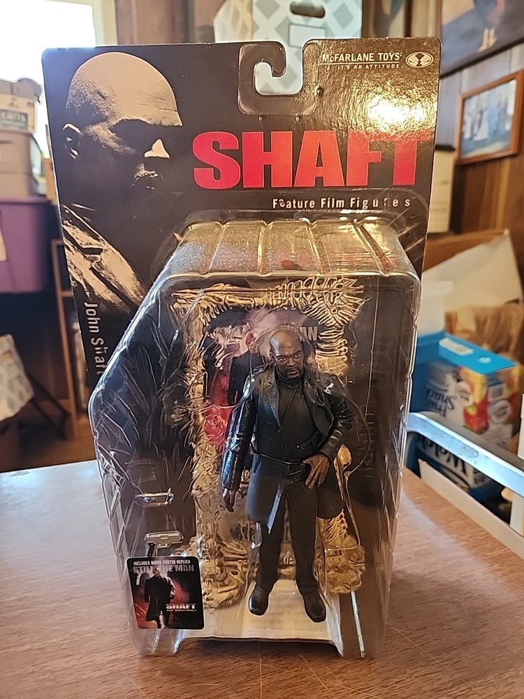JOHN SHAFT McFarlane Movie Maniacs 3 Shaft 2000 Samuel L Jackson Figure Rare