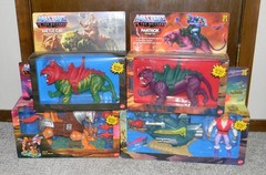 Masters of the Universe Origins – Battle Cat, Stridor, Panthor He-Man & Sky Sled