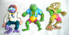 VTG LOT 12 TMNT TEENAGE MUNTANT NINJA TURTLES CASEY-RAT KING- TRAGG-GECKO-ACE