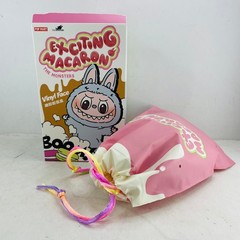 POP MART Labubu The Monsters Exciting Macaron Series Plush Dolls – Soymilk