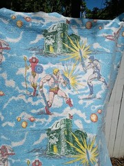Masters Of The Universe Vintage Throw Blanket Mattel MOTU USA 88” X 63” Inches