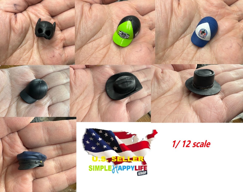 1/12 scale cap hat topper police hat For 6″ figure SHF Nota Mezco MixMax ❶USA❶