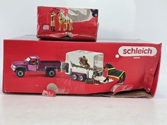 2 Lot Of Horse Club Trailer & Truck Playset with Horse & Rider Figurines + Extra