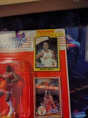 1990 Starting Lineup Michael Jordan Figure w/ Collectible Cards (Lionel Sticker)