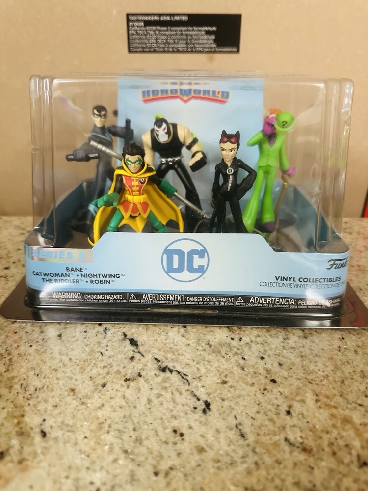 Funko Hero World Series 8 DC Comics Bane Catwoman Robin Nightwing Riddler
