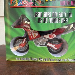 Vintage Power Rangers THUNDER BIKE w/ RED RANGER 1994 Bandai – Box Damage NOS