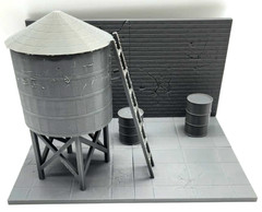Urban Rooftop Alley Diorama – 1:12 Scale Unpainted Model Kit for 6″ Figures