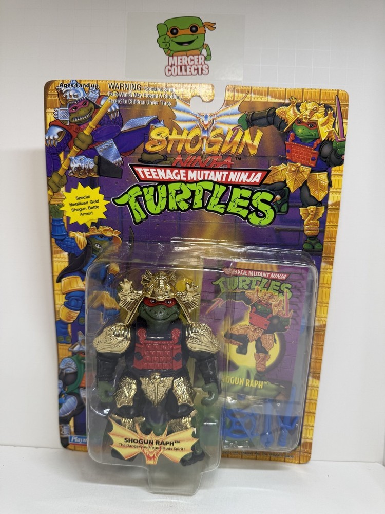 *Damage* TMNT Ninja Turtles Shogun Raph 1994 Playmates Gold