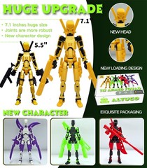 4-Pack 7.1″ T13 Action Figure Set for Teen Boys,Titan 13 Action Figure with M…