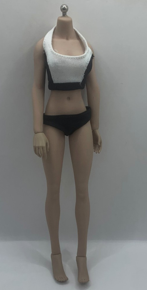 1/6 Female Flexible Seamless Doll Body For 12″ Greyish Posable Action Figure D