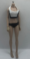 1/6 Female Flexible Seamless Doll Body For 12″ Greyish Posable Action Figure D