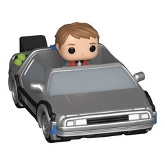 Funko Bitty Pop Rides Back to the Future Marty McFly and Time Machine DeLorean