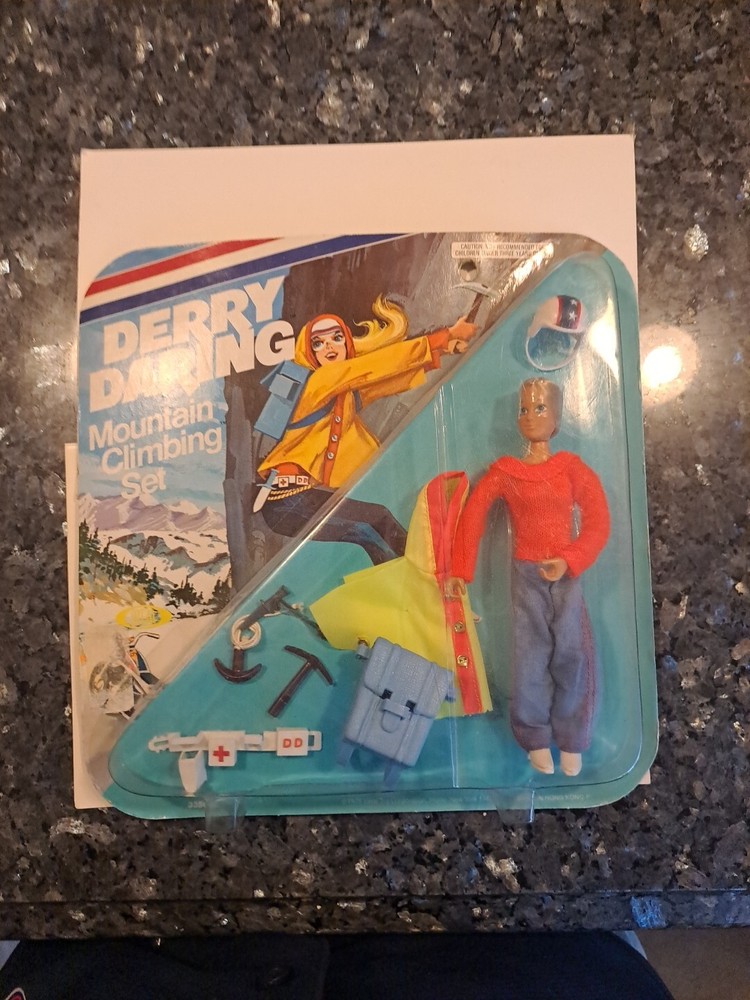 Vintage 1975 Ideal Derry Daring Mountain Climbing Set-BRAND NEW