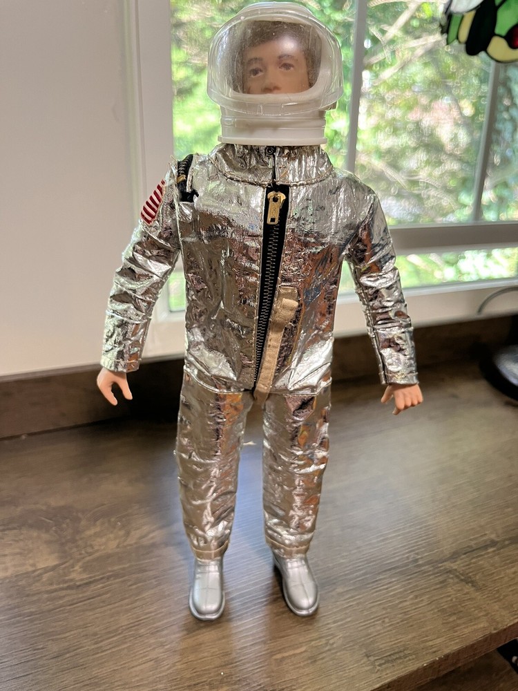 1960s GI Joe Spaceman Astronaut Spacewalk Figure Hasbro Type 1 NASA Helmet Team