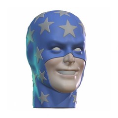 Star Boy Custom Action Figure Head 1:9 or 1:6 Mego