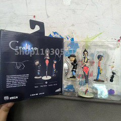 3PCS Neca Coraline Figure Anime Coraline & the Secret Door Crooked Character Act