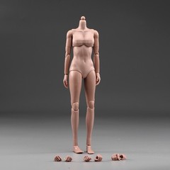 USA TQ0525 1/6 Female Soldier Suntan Skin Middle Breast Action Figure Body Model
