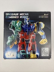 6-in-1 Dinosaur Combined Mecha Robot Transformer Toy New Open Box Complete